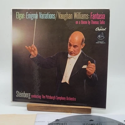 Steinberg Conducts lgar Enigma Variations Vaughan Williams Fantasia Record Album - Image 1 of 4