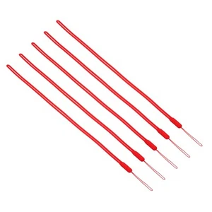 43cm Silicone Wrist Strap Lanyards, 5 Pcs Long Lanyard, Red - Zdjęcie 1 z 6