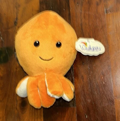 Wishpets #2821 7" Octopus Plush Stuffed Orange NWT - Image 1 of 4
