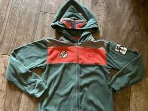 GapKids Sleep Star Wars Boba Fett PJ One-Piece Hooded Green Fleece 10 - Picture 1 of 7