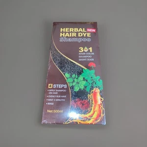 Herbal Hair Dye Shampoo 500ml 3 In 1 Dark Brown C-2 Professional Exp 01/27 Seale - Picture 1 of 9