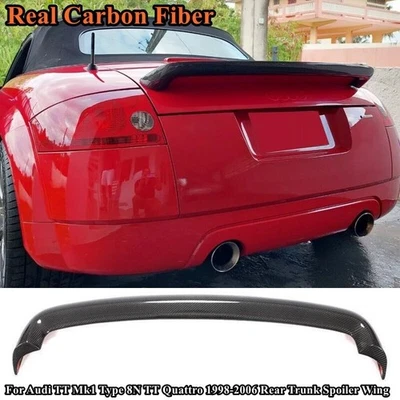 Alerón trasero de carbono real para Audi TT Mk1 tipo 8N TT Quattro 1998-2006 Foto 1 de 4