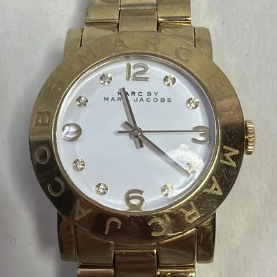 Reloj Marc By Marc Jacobs MBM3056 para mujer Amy esfera blanca, dorado/blanco Foto 1 de 4