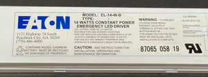 Controlador de emergencia Eaton EL-14-W-B LED de alimentación constante 14W 120/277V nuevo - caja abierta - Imagen 1 de 4