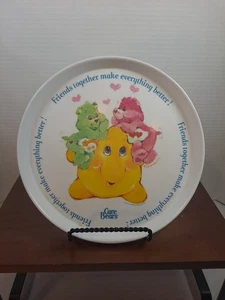 Placa de plástico melamina vintage 1983 SiLite Car Bear Kids - 8" de diámetro #3101 - Imagen 1 de 6