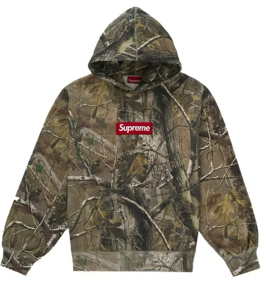 Sudadera con capucha Supreme Box Logo (FW25) Realtree AP camuflada para hombre talla grande Foto 1 de 1
