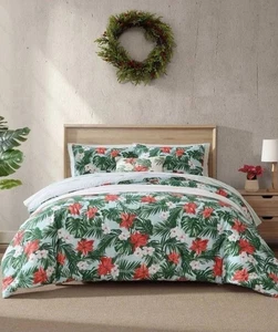 NIP Tommy Bahama Festival Palms Green Tropical King Comforter Set 3pc - Picture 1 of 9
