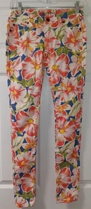 Delia's "Britt" Floral Jeans Skinny Low Rise Size 1/2 - Picture 1 of 5
