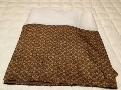 Croscill Galleria Brown KING Bed Skirt 15" Drop Split Skirt - Image 1 of 4