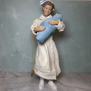 Krankenschwester Baby Figur Abt 56 Possible Dreams Clothtique Kinderzimmer 1995 Vintage 10" - Bild 1 von 7