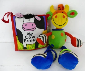 Jelly Kitten Hoopy Loopy Bull And "My Cow Book" Sensory Soft Toys *Retired* - Picture 1 of 12