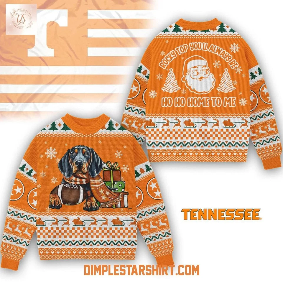 Personalized Tennessee Volunteers Rocky Top Christmas Ugly Christmas Sweater - Image 1 of 4