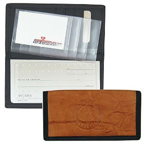 Oakland A's Leather and Nylon Embossed Checkbook Cover [NEW] MLB Wallet Check Cover