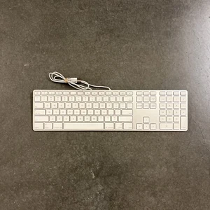 Teclado USB genuino Apple A1243 con cable con teclado para iMac, Mac Mini, Mac Pro - Imagen 1 de 11
