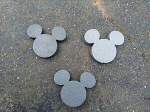 Small Mickey Mouse Garden Stepping Stone Hand-Made Cast Concrete 9 Color Choices