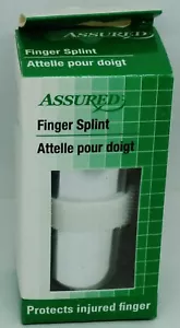 Assured Finger Splint Finger Hook & Loop Strap For Snug Fit No Tape Needed NIP - Picture 1 of 2