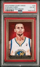 Stephen Curry 2013 Court Kings Portraits Red Frame 19/25 PSA 6 (Only Example)