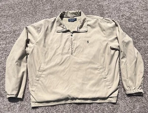 Chaqueta Polo Ralph Lauren Para Hombre 2XL Beige Bombardero Forrada a Cuadros Cremallera Completa - Imagen 1 de 4