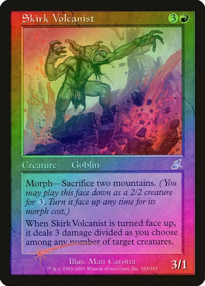 Magic the Gathering SKIRK VOLCANIST #104/143 Scourge Red Foil Uncommon 2003 NM - Image 1 of 1