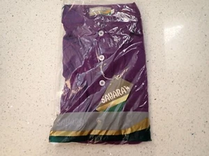 Vintage Sahara Shirt Mens XL Purple Pullover Short Sleeve shirt still in the bag - Picture 1 of 5