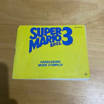 Nintendo NES MANUAL ONLY - PAL B FAH French - Super Mario Bros 3 - Image 1 of 2