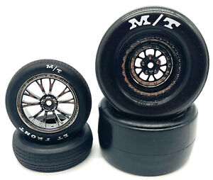 DRAG SLASH-TIRES & WHEELS(front and rear 9474X 9475X glued Tyres Traxxas 94076-4