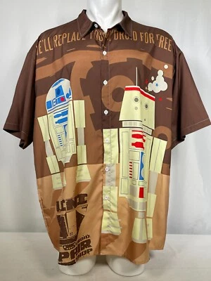 Camisa manga corta Star Wars Tatooine R2-D2 R5-D4 Droid Repair Shop para hombre 5XL Foto 1 de 4