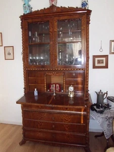 1Biedermeier Aufsatzsekretär -1Biedermeier Vase - Bild 1 von 12