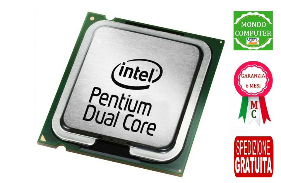 PROCESSORE SOCKET 775 INTEL  PENTIUM DUAL CORE E6300  / 2.80 GHz / 2M / 1066 - Immagine 1 di 1