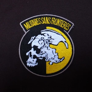METAL GEAR SOLID MGS MILITAIRES SANS FRONTIERES Hoop&Loop Patch - Picture 1 of 1