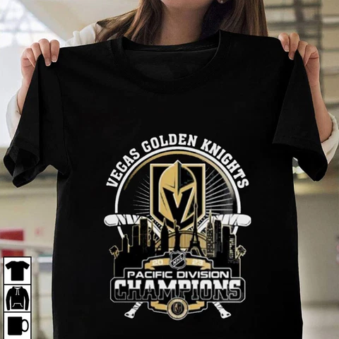 HOT SALE!! Vegas Golden 2023 Pacific Divisi0n Hockey Champions T-Shirt S-3XL Cover
