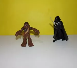 Chewbacca Playskool Star Wars Galactic Heroes 2,5"" Action figure giocattolo + Darth - Foto 1 di 3
