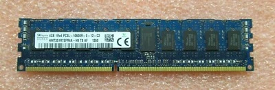 HP SK hynix 4GB DDR3-1333MHz 1Rx4 PC3-10600 ECC CL9 240-Pin Memory 664688-001 - Image 1 of 4