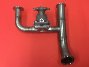 ITT - Dia-Flo brand -1/2" Diaphragm Valve with attached Piping - Picture 1 of 6