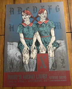 Poster Print X the Band Rams Head Live 2009 Baltimore MD /100 Twin Girls 23x17" - Picture 1 of 4