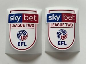 Sky Bet EFL League two Sleeve Patch Badge sporting Id 2016-18 Player Size Shirt