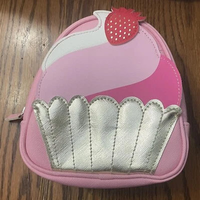 Bath & Body Works Pink Cupcake Cosmetic Makeup Toiletries Bag - Imagem 1 de 4