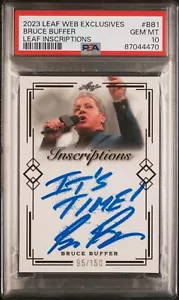2023 Leaf Web Exclusives #BB1 Bruce Buffer Leaf Inscriptions Auto /150 PSA 10 - Picture 1 of 2