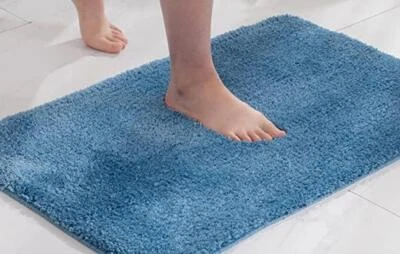 Badgarnitur Badvorleger Badematte Duschvorleger 80x50 cm Badteppich Mikrofaser - Bild 1 von 2