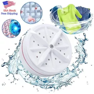 Ultrasonic Washing Machine Travel Portable with USB Mini Turbo Washing Machine - Picture 1 of 13