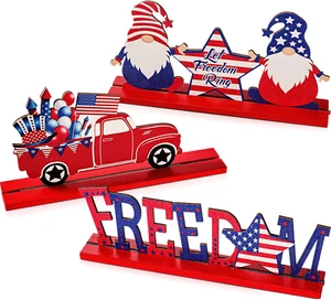 3 Pieces Memorial Day Decorations 4Th of July Decorations Patriotic Table Decora - Picture 1 of 12