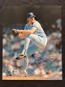 BRET SABERHAGEN ROYALS SIGNED AUTOGRAPHED 8x10 PHOTO COA BAS BECKETT #S17841 - Picture 1 of 2