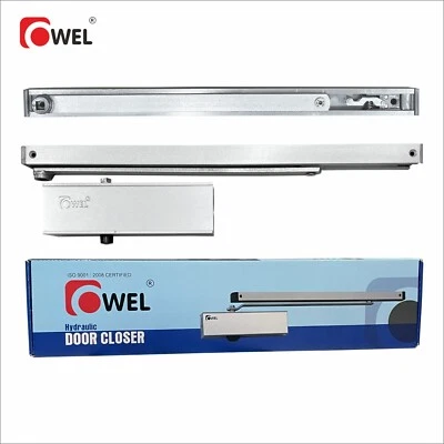 OWEL Automatic Sleek Modern and Concealed Adjust. Door Closer For Mid-Size Door - Image 1 of 4