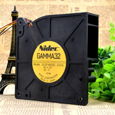 Ventilador de refrigeración turbo centrífugo NIDEC GAMMA32 D12F-48SS1 01AI1 48V 0,60A Foto 1 de 4
