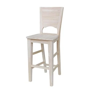 Canyon Collection Solid Back Bar height Stool - 30" Seat Height - Picture 1 of 11
