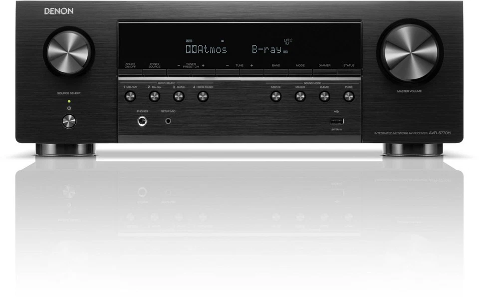 Denon AVR-S770H Klang Effekt AV-Receiver schwarz Bluetooth WLAN HDMI 7.2-Kanal