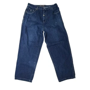 Pure Playaz Vintage Blue Jeans 38 x 32 Hip Hop Skater Baggy JNCO Style - Picture 1 of 9