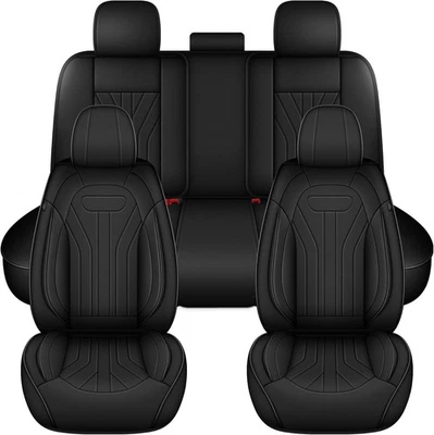 Car 5 Seats Seat Covers Faux Leather Waterproof For Kia Rio 2013-2023 - Image 1 of 4