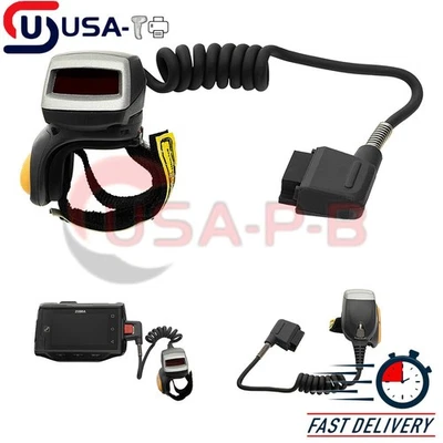 USA For Zebra RS4000 Finger Scanner RS4000-HPCSWR 1D CORDED RING SCANNER Symbol - Image 1 of 4