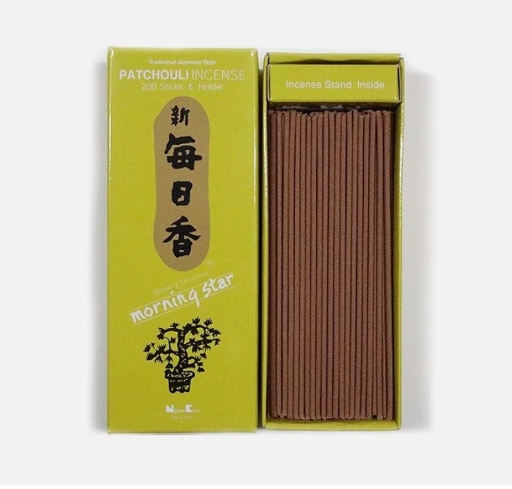 Incienso japonés Nippon Kodo Morning Star PATCHOULI 200 palos soporte de incienso Foto 1 de 1